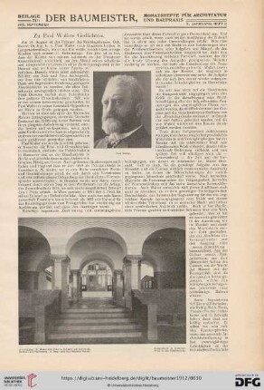 10. Jahrgang: Zu Paul Wallots Gedächtnis