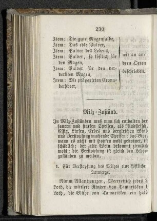 Milz-Zuständ.
