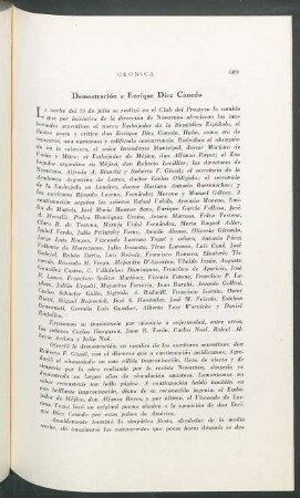 Demostración a Enrique Díez Canedo