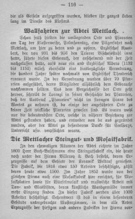 Wallfahrten zur Abtei Mettlach.