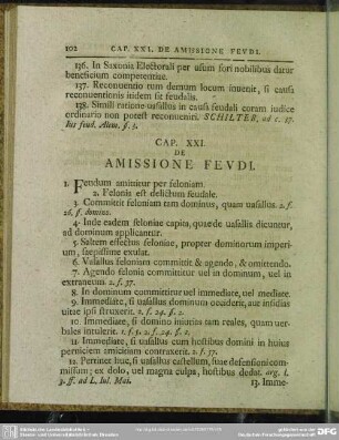 Cap. XXI. De Amissione Feudi
