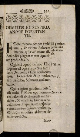 931-941, Flete mecum omnes amici mei, & videte ...