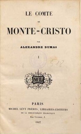 Le comte de Monte-Cristo, 1