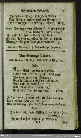 Am Sontage Lätare