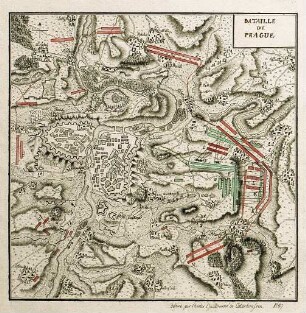 WHK 24 Deutscher Siebenjähriger Krieg 1756-1763: Plan der Schlacht bei Prag, 6. Mai 1757