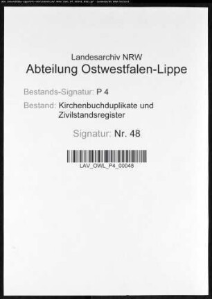 Zivilstandsregister der Munizipalität Castrop (A 1812). (Gemeinde: Castrop)