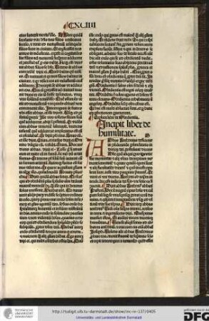 Incipit liber de humilitate.