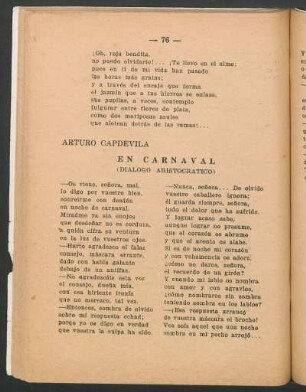 En carnaval : Diálogo aristocrático