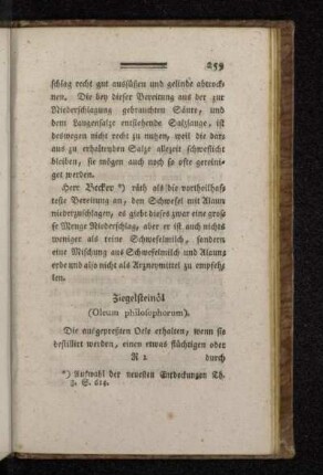 Ziegelsteinöl (Oleum philosophorum).