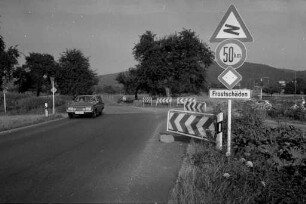 Ausbau der Kreisstraße 185 bei Durlach-Aue durch Anlegung einer neuen Trasse.