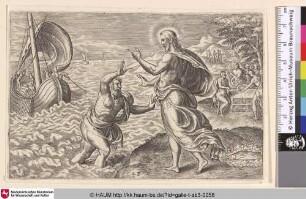 [Der auferstandene Christus am See Tiberias; Christ appearing to Simon Peter and the miraculous draught of fishes]