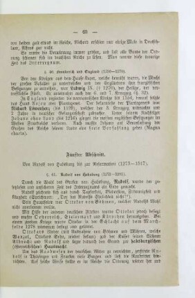 Fünfter Abschnitt. Von Rudolf von Habsburg bis zur Reformation (1273 - 1517)