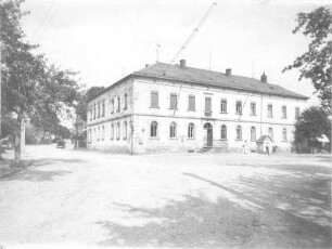 Arnsdorf, Bahnhofstraße 5. Gasthof zur guten Hoffnung (um 1890). Straßenansicht
