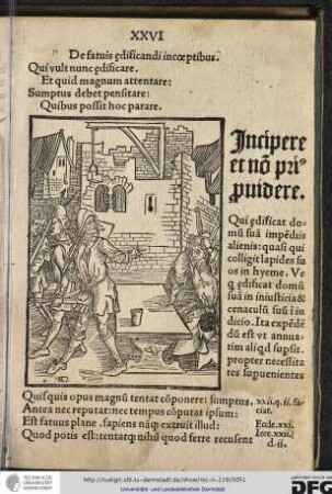 Qui vult nunc aedificare, et quid magnum attentare...