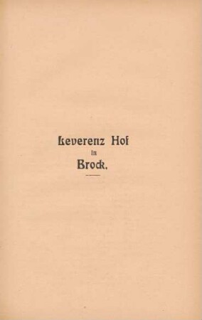 Leverenz Hof in Brock