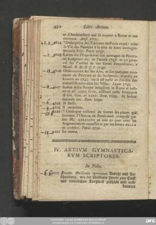 IV. Artium Gymnasticarum Scriptores.