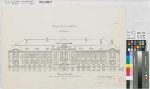 Münster (Münster) Oberpräsidium Blatt 9 Hauptansicht 1903 1 : 100 45 x 68 (Lithographie) Vollmar; Eckardt KSM Nr. 1633,9