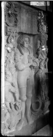 Kenzingen Katholische Pfarrkirche Sankt Laurentius Epitaph Wolf von Hürnheim (gestorben 1533)