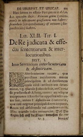 Lib. XLII. Tit. I. - Tit. VII.