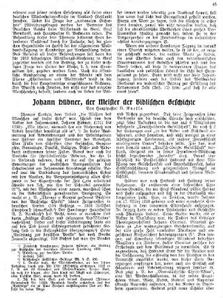 Johann Hübner, der Meister der Biblischen Geschichte