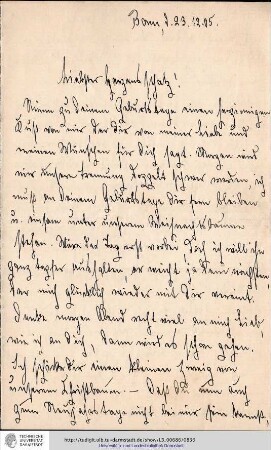 Brief vom 23.12.1905