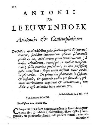 Anatomia & Contemplationes