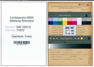 Entnazifizierung Franz Geerkens, geb. 18.08.1920 (Kaufm.Angest.)