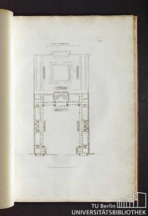 Pl. III. Ecole de Medicine. 1er grand prix proposé par l'academie et remporté par Mr Lemoine.