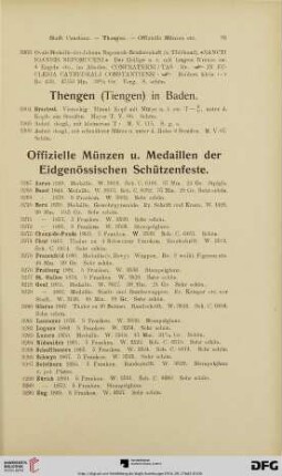 Offizielle Münzen u. Medaillen der Eidgenössischen Schützenfeste (Nr.3267-3290)