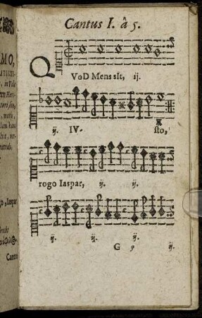 Cantus I. a 5. - Bassus a 5.