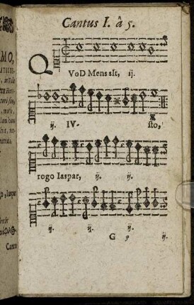 Cantus I. a 5. - Bassus a 5.
