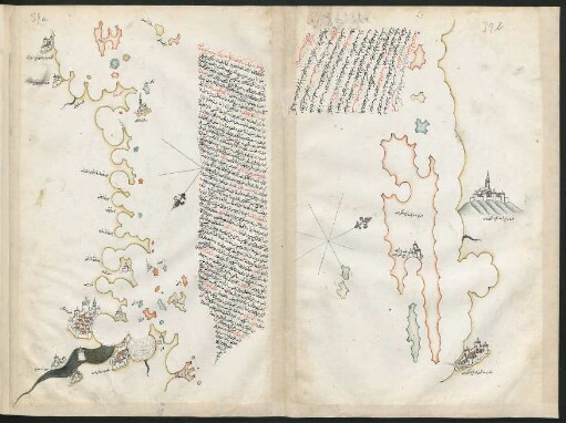 Illustration: f. 39a-39b Šibenik und Rab