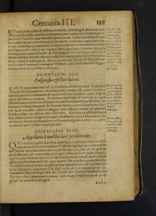 Observatio XLIII. Appellatio à mulcta iure permittitur.