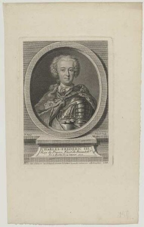 Bildnis des Charles=Frederic II.