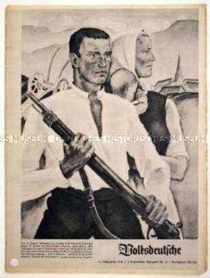 Monatszeitschrift "Der Volksdeutsche" u.a. zur Umsiedlung der deutschstämmigen Bevölkerung Bessarabiens und der Bukowina