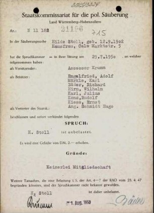 Stoll, Hilde