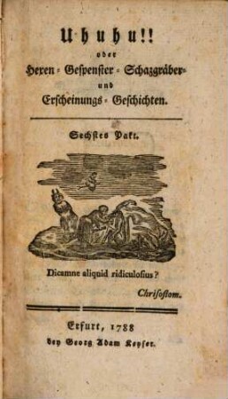 Uhuhu oder Hexen- Gespenster- Schazgräber und Erscheinungs-Geschichten, 6. Sechstes Pakt