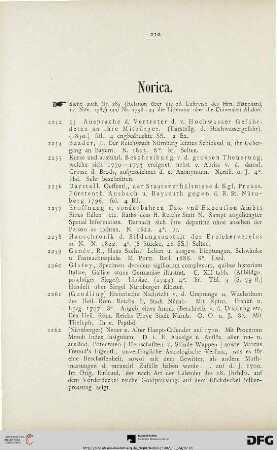 Norica (Nr. 2252-2368)