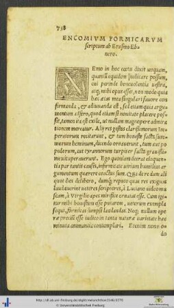 Encomium Formicarum