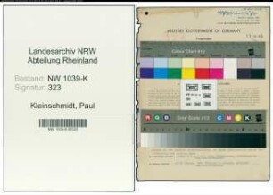 Entnazifizierung Paul Kleinschmidt , geb. 23.12.1895 (Gerichtsvollzieher)