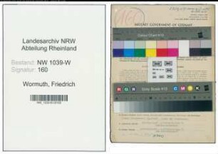 Entnazifizierung Friedrich Wormuth , geb. 30.10.1907 (Angestellter)