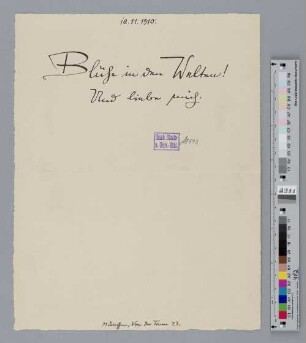 Brief an Richard Dehmel