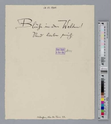 Brief an Richard Dehmel