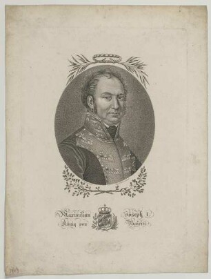 Bildnis des Maximilian Joseph I., König von Baiern