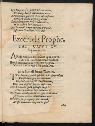 Ezechielis Prophetae ...