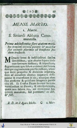 Mense Martio