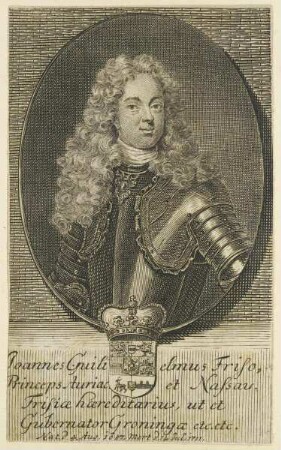 Bildnis des Joannes Guilielmus Friso Princeps Auriac. et Nassau