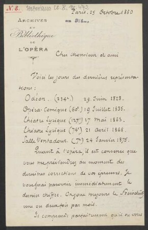 Brief an Friedrich Wilhelm Jähns : 25.10.1880