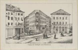Eingang in die Scheffelgasse von der Wallstraße aus.
