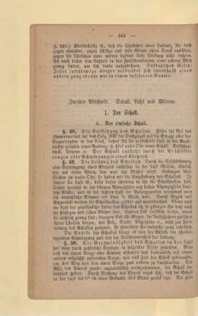 Zweiter Abschnitt. Schall, Licht und Wärme
